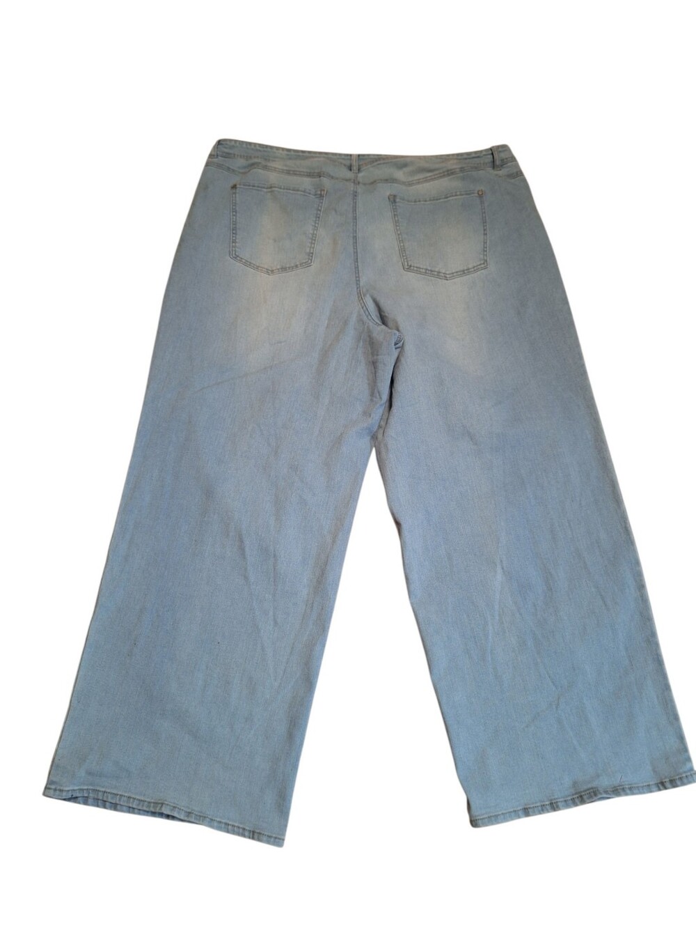High Rise Denim Jeans Ladies Plus size 28W Comfy Modern Straight Leg CATO